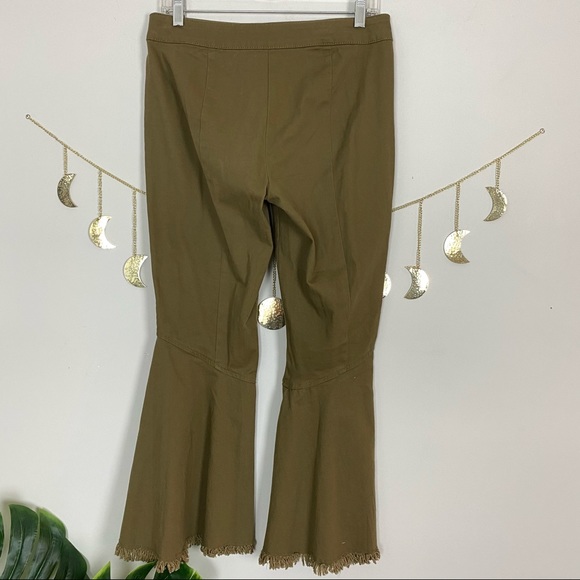 Ana Jakobs Crop Raw Hem Flare Pants Size 4 - Picture 5 of 8